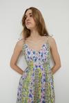 Warehouse Floral Print Mix Cotton Cami Midi Dress thumbnail 1