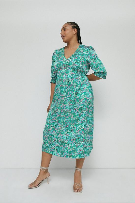 Warehouse Plus Size Floral Midi Dress 1