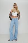 Warehouse 99s Relaxed Wide Leg Puddle Length Jean thumbnail 1