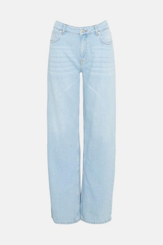 Warehouse 99s Relaxed Wide Leg Puddle Length Jean 4