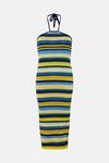 Warehouse Stripe Knit Midi Dress thumbnail 4