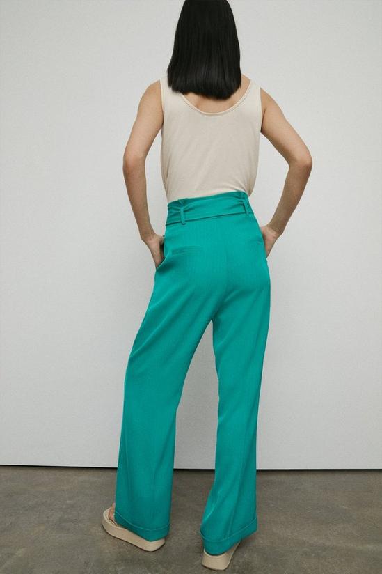 Warehouse Paperbag Wide Leg Trousers 3