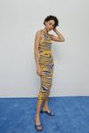 Warehouse Tiger Jacquard Knit Midi Skirt thumbnail 2