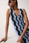 Warehouse Crochet Knit Mini Dress thumbnail 2