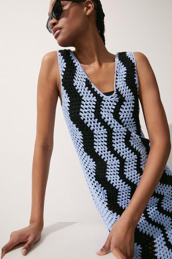 Warehouse Crochet Knit Mini Dress 2