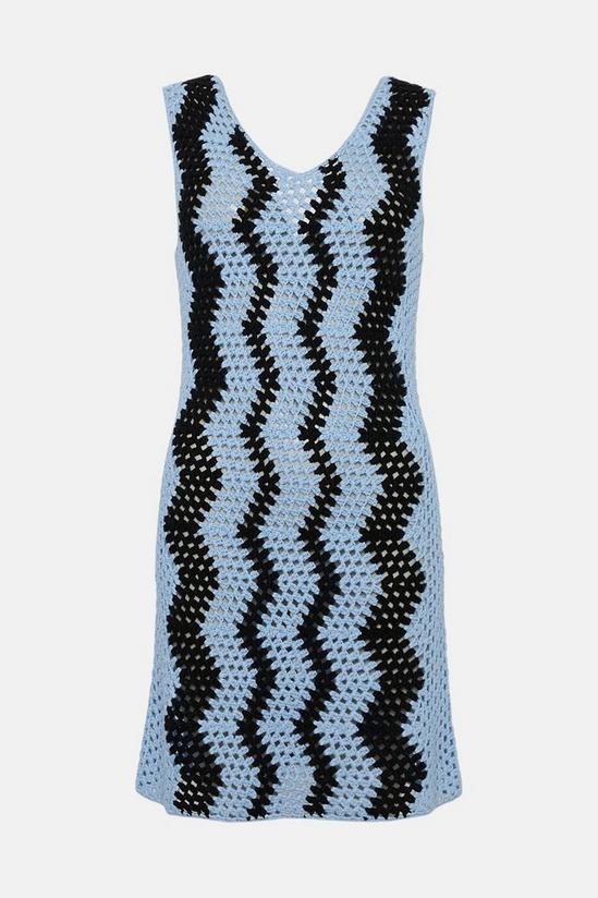 Warehouse Crochet Knit Mini Dress 4