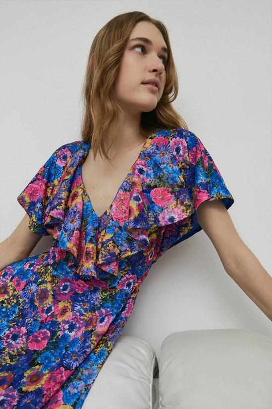Warehouse Floral Lace Midi Dress 2