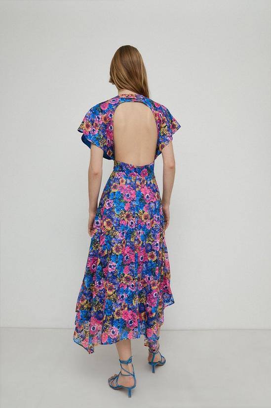 Warehouse Floral Lace Midi Dress 3