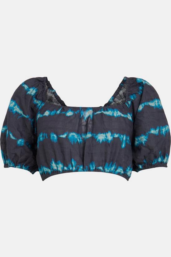 Warehouse Beach Tie Dye Lace Up Back Top 4