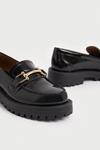 Warehouse Real Leather Chunky Snaffle High Shine Loafer thumbnail 3
