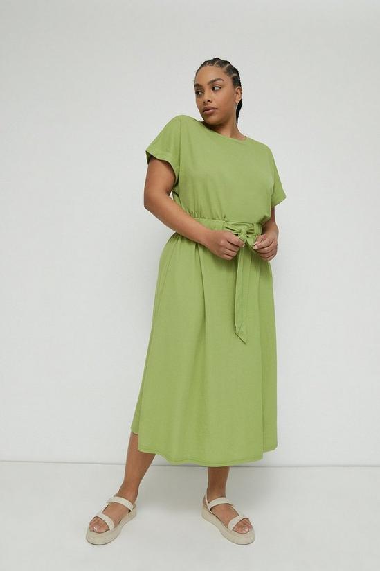 Warehouse Plus Size Pique Midi Dress 1