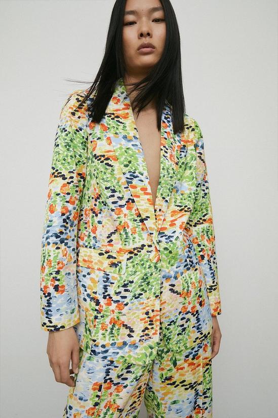 Warehouse Abstract Spot Relaxed Blazer 1