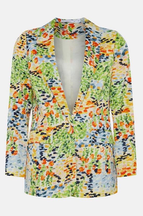 Warehouse Abstract Spot Relaxed Blazer 4