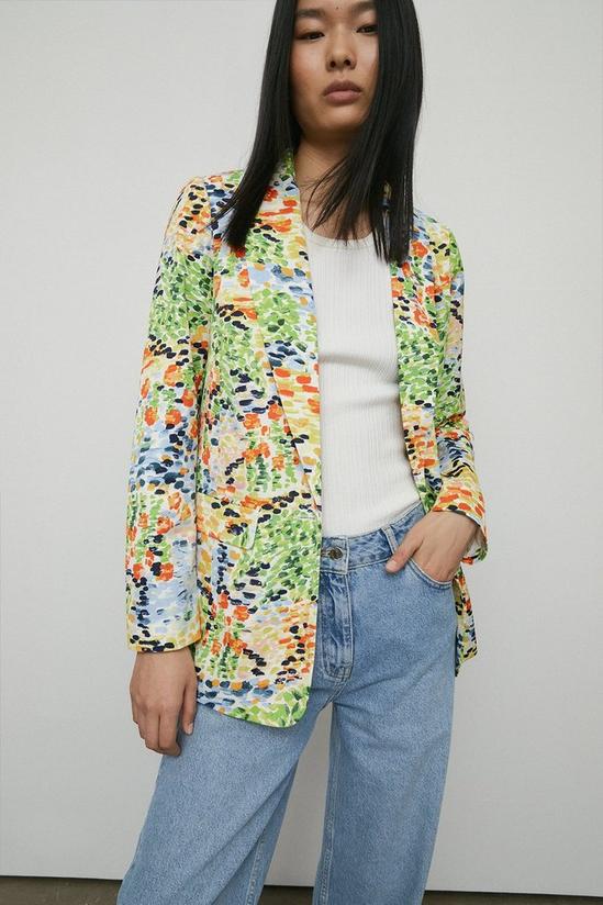 Warehouse Abstract Spot Relaxed Blazer 5