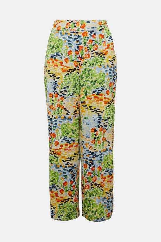 Warehouse Abstract Spot Wide Crop Trousers 4