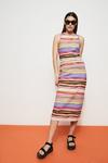 Warehouse Multi Stripe Midi Skirt thumbnail 1