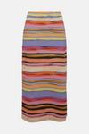 Warehouse Multi Stripe Midi Skirt thumbnail 4