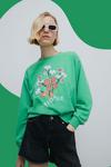 Warehouse WH X Rose England Flores Embroidered Sweatshirt thumbnail 1