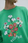 Warehouse WH X Rose England Flores Embroidered Sweatshirt thumbnail 5