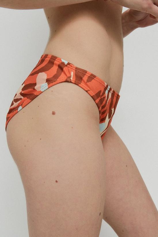 Warehouse Tiger Print Simple Bikini Bottoms 2