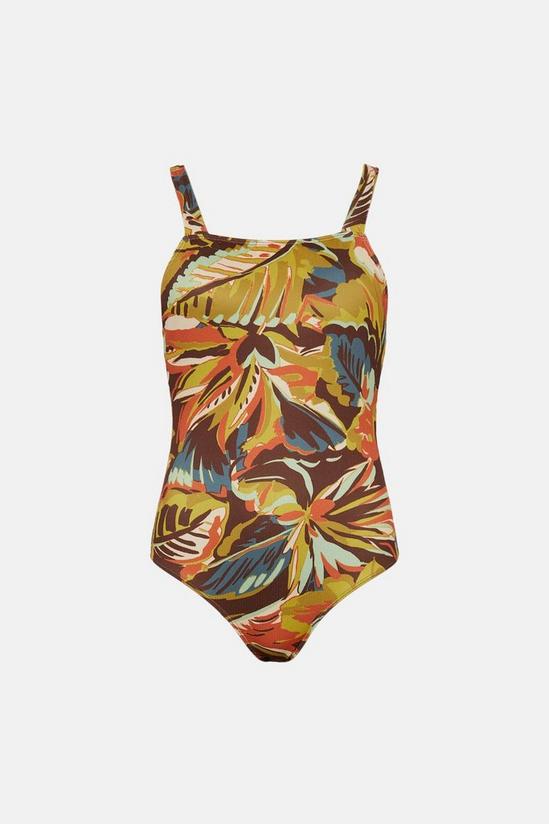 Warehouse Jungle Print Tie Back Swimsuit 4