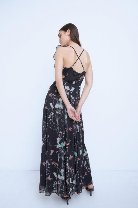 Warehouse WH x The British Museum: The Charles Rennie Mackintosh Collection Wrap Maxi Dress In Floral 3