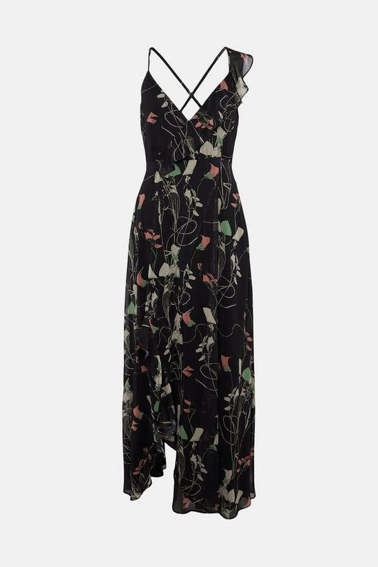 Warehouse WH x The British Museum: The Charles Rennie Mackintosh Collection Wrap Maxi Dress In Floral 4