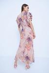 Warehouse WH x The British Museum: The Charles Rennie Mackintosh Collection Ruffle Maxi Dress In Floral thumbnail 3