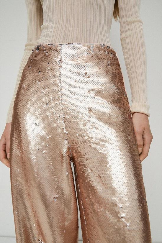Warehouse Sequin Wide Leg Trousers 2