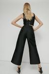 Warehouse Satin Twill Tailored Wide Crop Trouser thumbnail 3