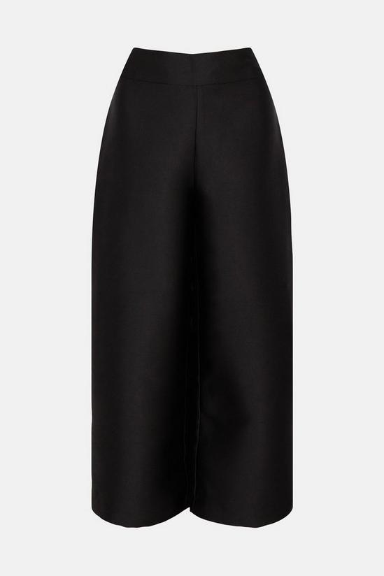 Warehouse Satin Twill Tailored Wide Crop Trouser 4