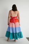 Warehouse Plus Size Rainbow Strappy Maxi Dress thumbnail 3