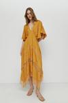 Warehouse Jacquard Lace Maxi Dress thumbnail 1