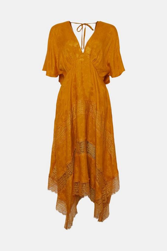 Warehouse Jacquard Lace Maxi Dress 4