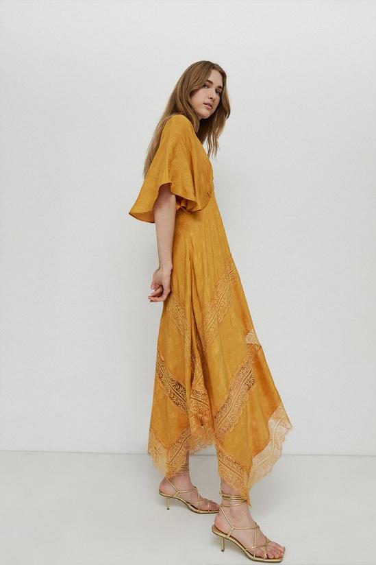 Warehouse Jacquard Lace Maxi Dress 5