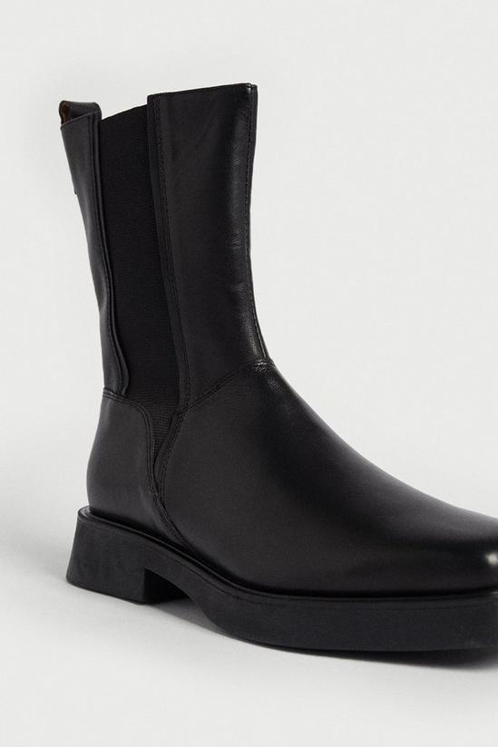 Warehouse Real Leather Classic Chelsea Calf Boot 3