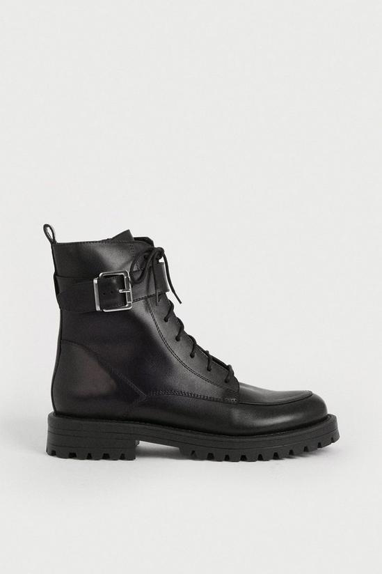 Warehouse Real Leather Classic Lace Up Boot 1