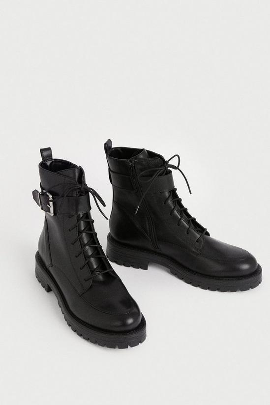 Warehouse Real Leather Classic Lace Up Boot 2