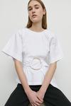 Warehouse Cotton Gold Belted Top thumbnail 1