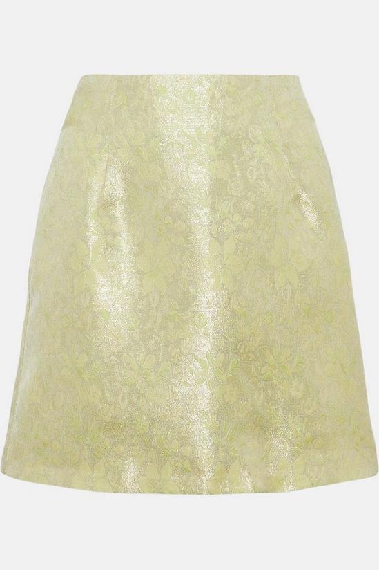 Warehouse Shimmer Floral Jacquard Pelmet Skirt 4
