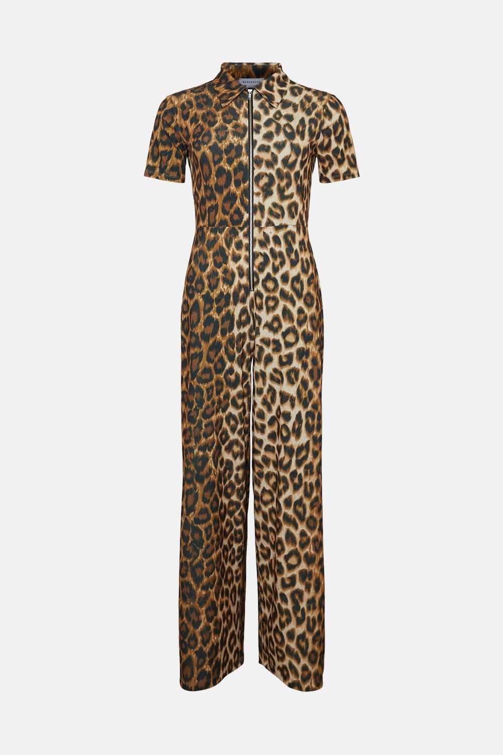 Warehouse jungle hot sale print jumpsuit