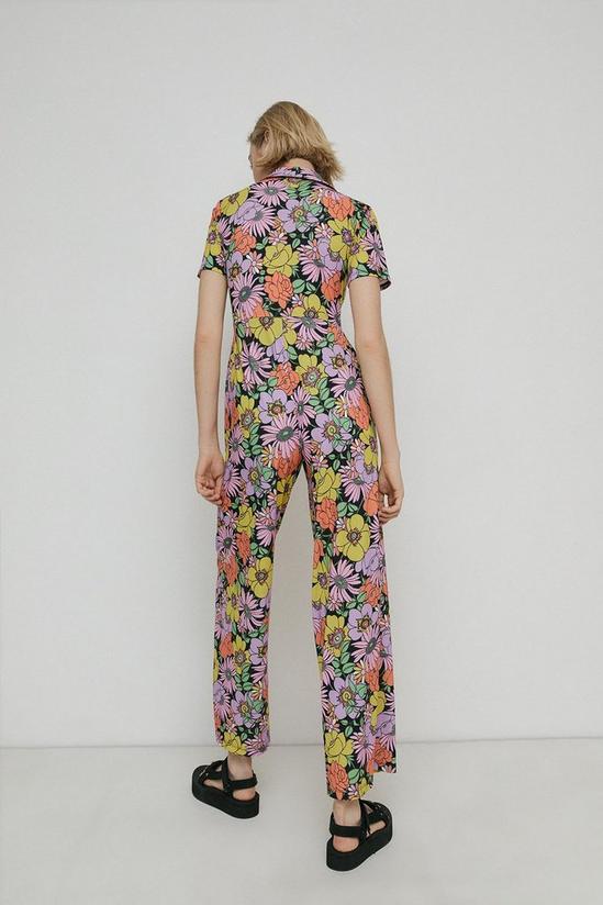 Warehouse Floral Print Zip Through Jumpsuit 3