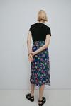 Warehouse WH X Rose England Spliced Floral Midi Mesh Skirt thumbnail 3