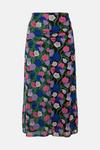 Warehouse WH X Rose England Spliced Floral Midi Mesh Skirt thumbnail 4