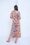 Warehouse WH x The British Museum: The Charles Rennie Mackintosh Collection Printed Midi Dress With Side Split thumbnail 3