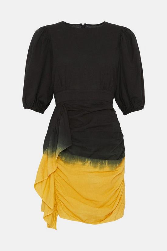 Warehouse Tie Dye Ruched Skirt Mini Dress 4