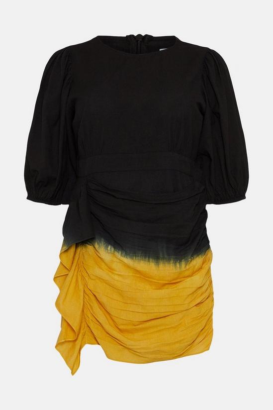 Warehouse Plus Size Tie Dye Ruched Skirt Mini Dress 4