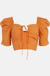Warehouse Voile Strappy Cut Out Ruched Top thumbnail 4