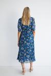 Warehouse Polyester Floral Belted Midi Dress thumbnail 3