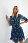 Warehouse Polyester Floral Belted Mini Dress thumbnail 5